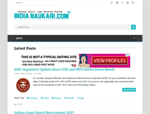 Tablet Screenshot of indianaukari.com